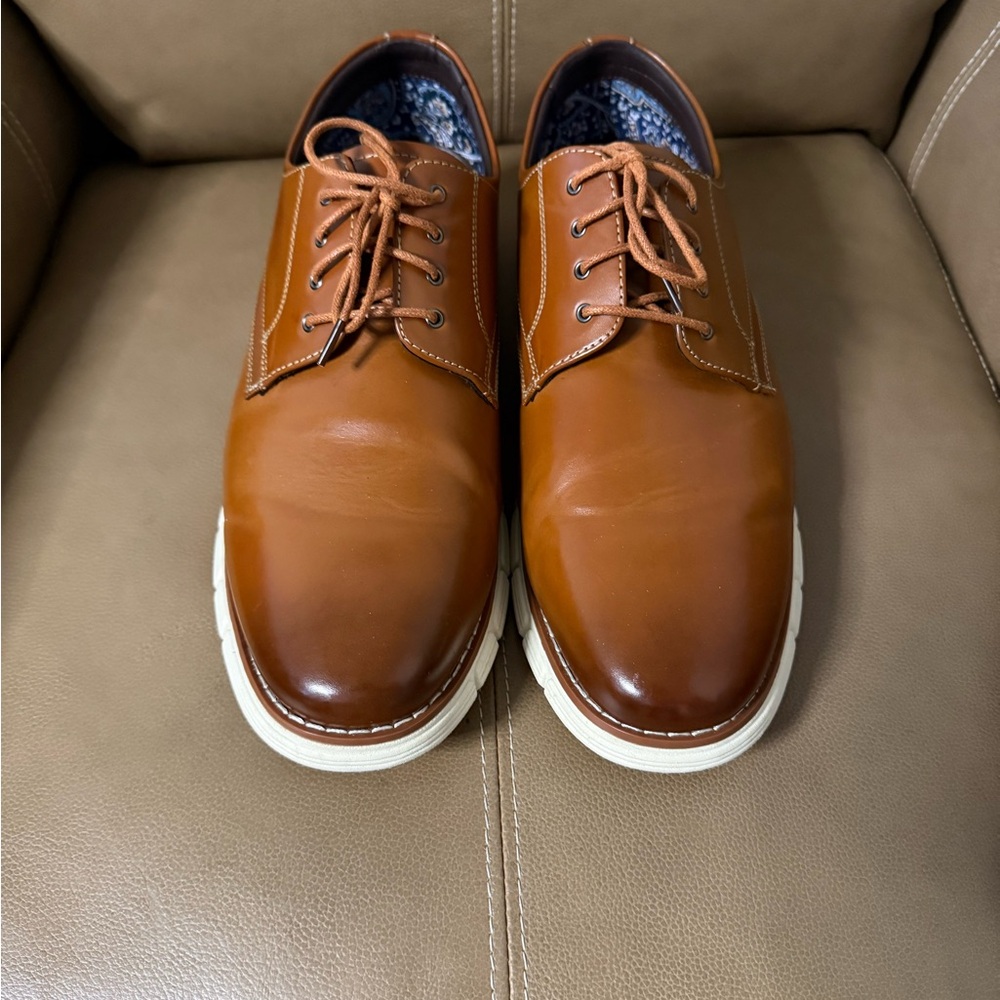 Classic Tan Leather Oxfords for Men